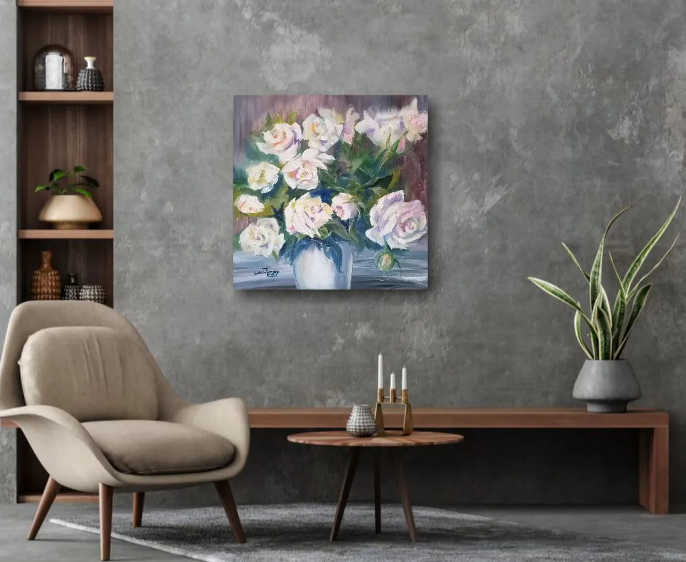 Картина Букет белых роз от Art Магазина Абрис Клуб