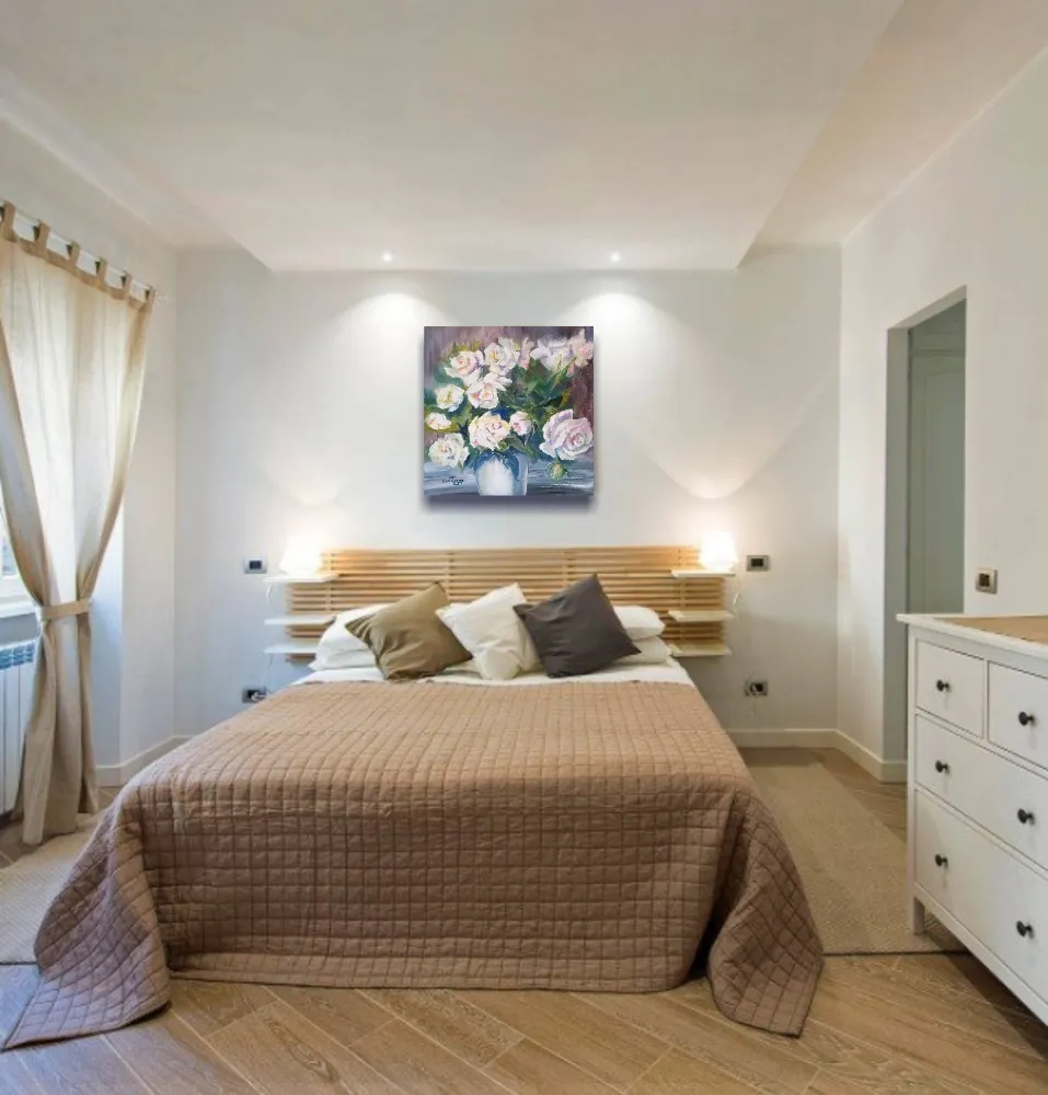 Картина Букет белых роз от Art Магазина Абрис Клуб