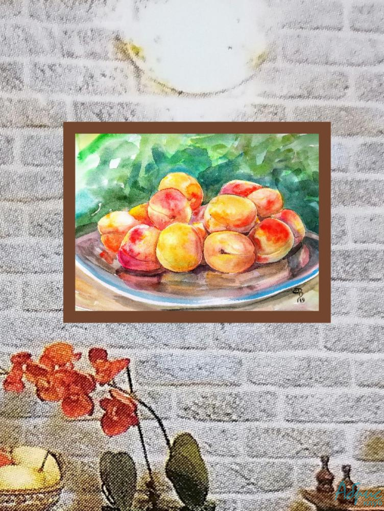 Картина Абрикосы в тарелке от Art Магазина Абрис Клуб