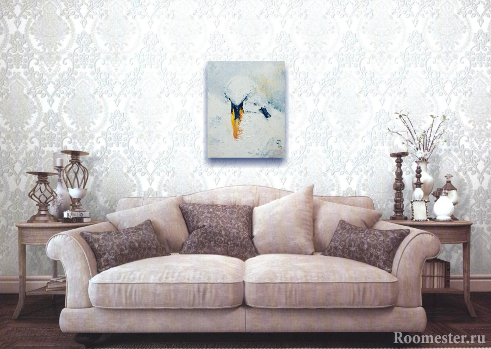 Картина Лебедь с лебедёнком от Art Магазина Абрис Клуб