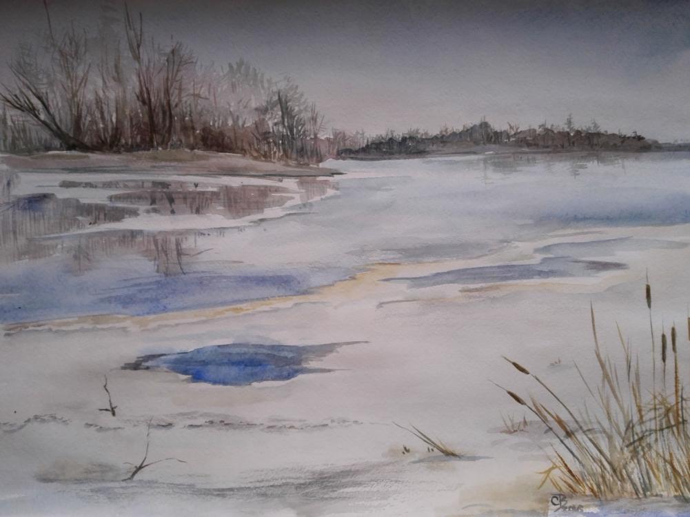 Картина Река во льду от Art Магазина Абрис Клуб
