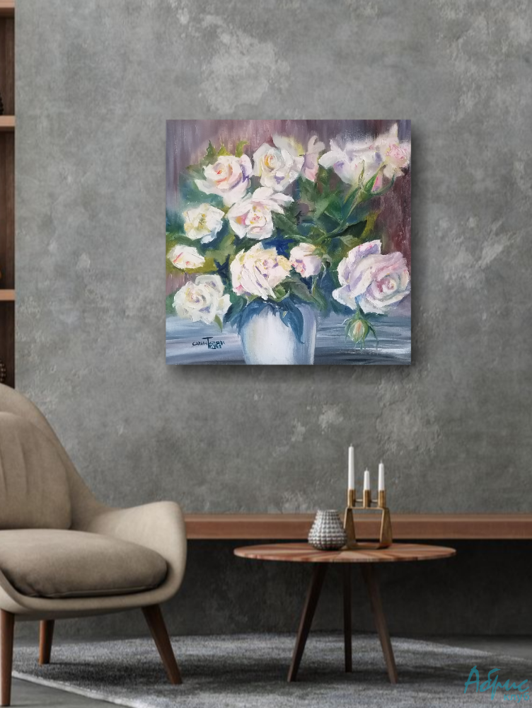 Картина Букет белых роз от Art Магазина Абрис Клуб